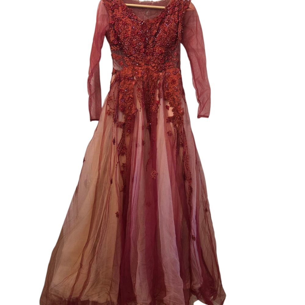 Elegant Red Evening Gown